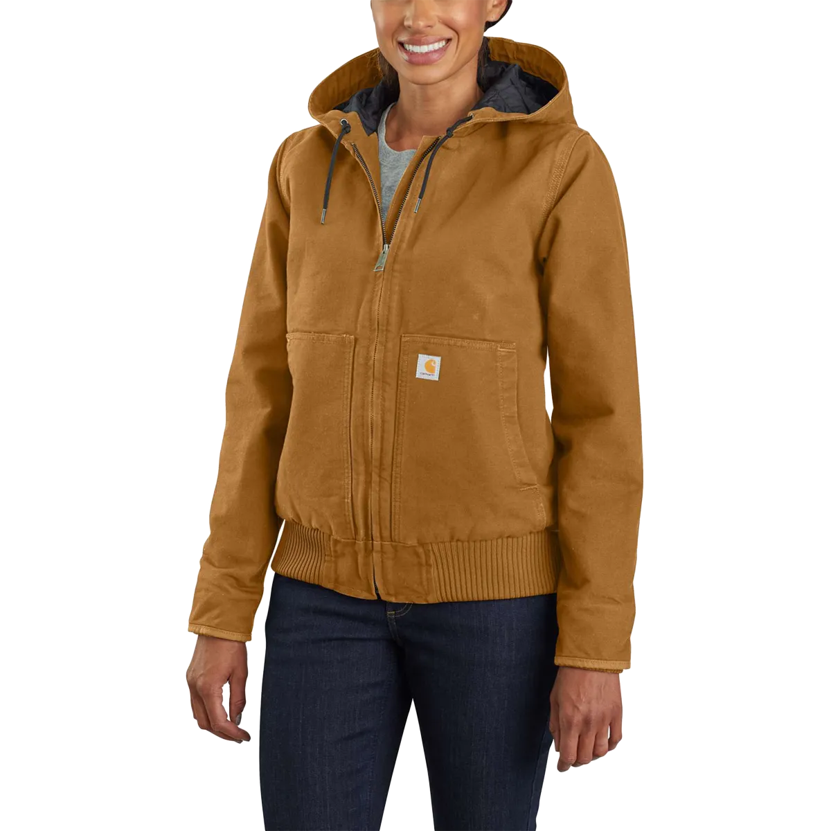 ErgonomicFit Flexible Layer Fit Women's Loose Fit Washed Duck Insulated Active Jac