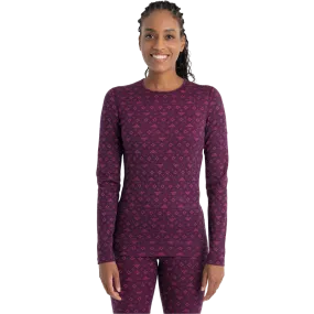 Women's Merino 200 Oasis LS Crewe First Snow Textured Weave