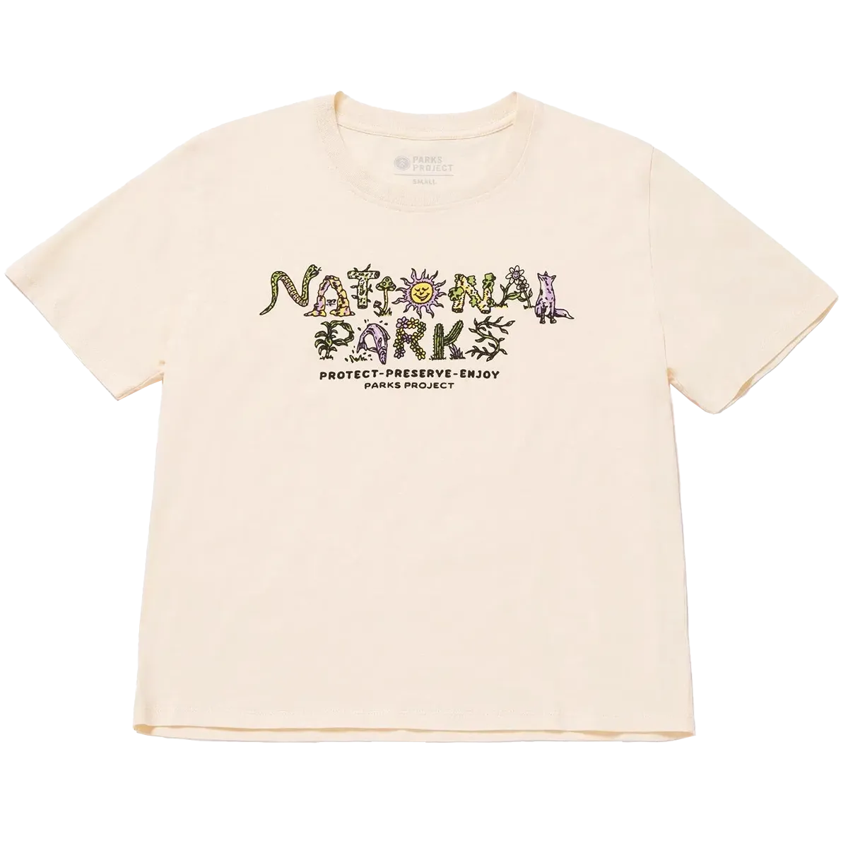 Street Style Casual Wear Women's National Parks 90s Doodle Tee