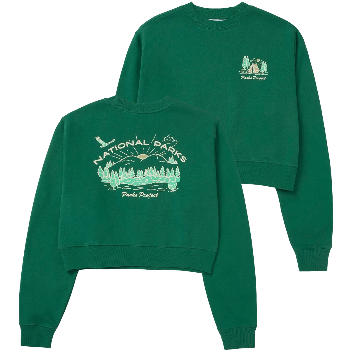 Lightweight Thermal Women's National Parks Sunrise Cropped Crew