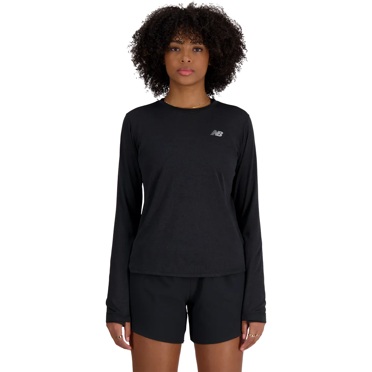 Contrast Stitching Adjustable Cuff System Women's NB Athletics Long Sleeve