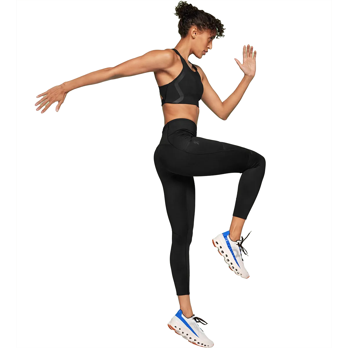 Women's Performance Tights 7/8 No Mark Slim Fit Hiking Trail Light Weight
