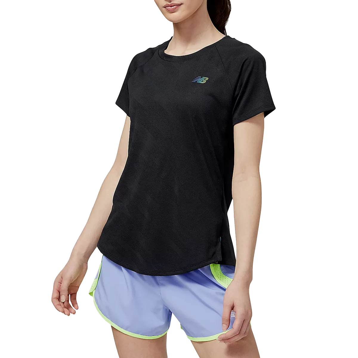 Women's Q Speed Jacquard Short Sleeve Slim fit clothing