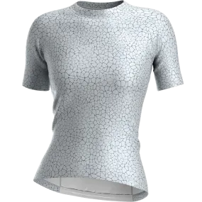 Women's Quartz Short Sleeve Tech Shirt RollUpCuff Minimalist Collar