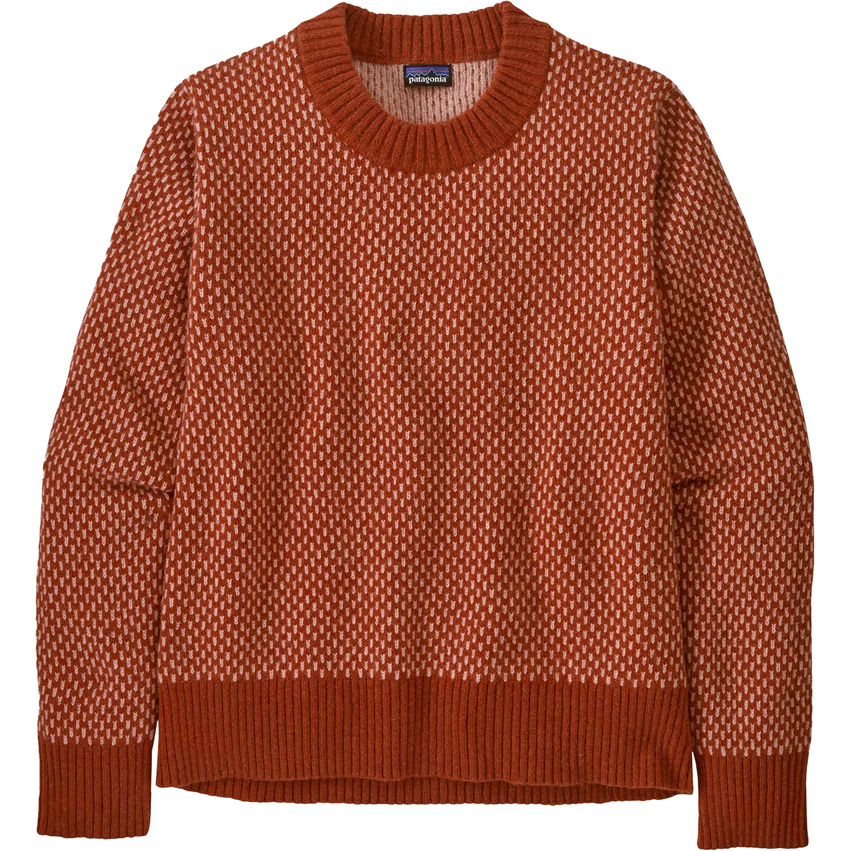 Women's Recycled Wool-Blend Crewneck Sweater Recycled Yarn Comfortable Style