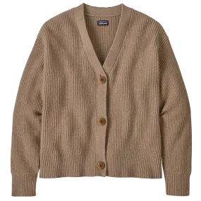 Women's Recycled Wool Cardigan Adjustable drawstring Hygroscopic Fiber Blend