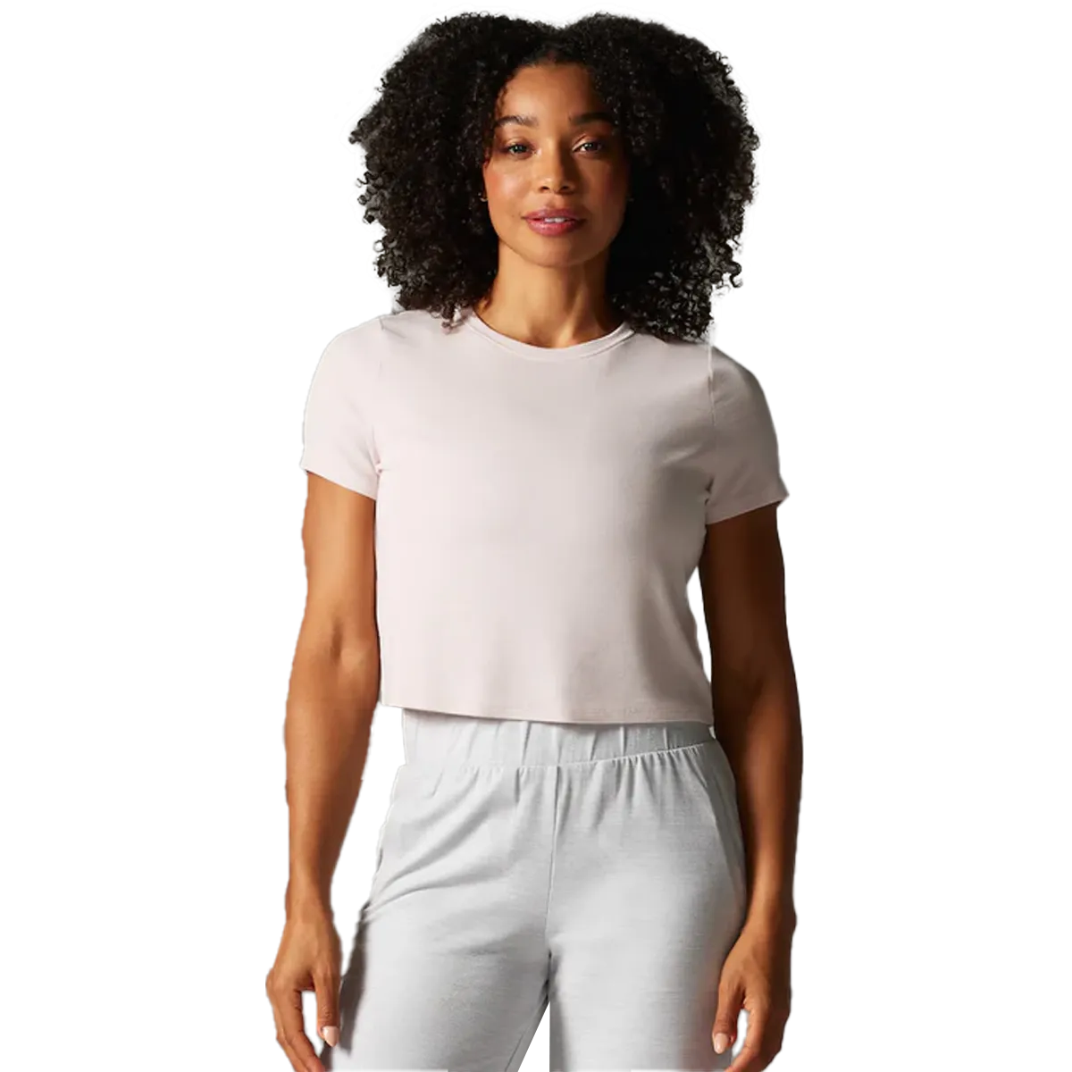 Ventilated Panel Design Women's Ribbed Tee