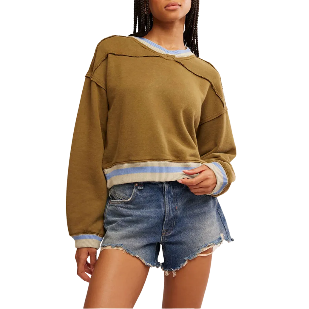 DropShoulderConstruction Low Profile Zipper Women's Rio Sweatshirt