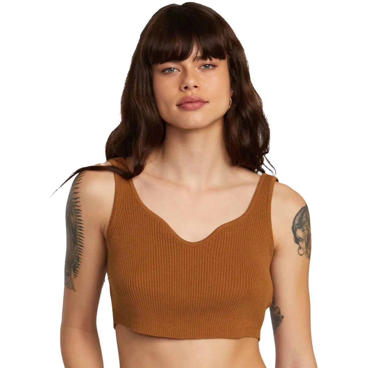 AntiPillingFinish Textured Weave Women's Roundabout Sweater Tank