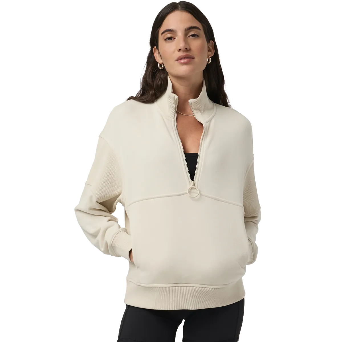 Merino Wool Casual Essentials Women's Sedona Rib Half Zip