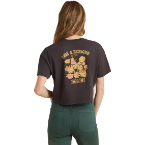 High Neckline Structure Women's Seek Cropped Boxy Tee