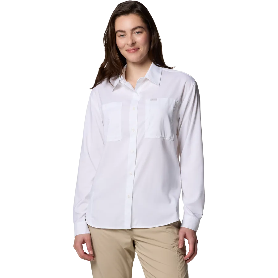 Women's Silver Ridge Utility Long Sleeve Shirt WrinkleResistant Cloth RibbedTrim