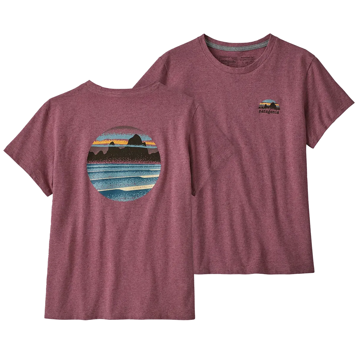 Women's Skyline Stencil Responsibili-Tee Easy Care Fabric