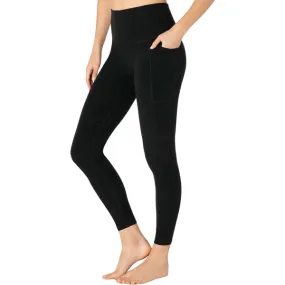 Women's Spacedye Out of Pocket High Waisted Midi Legging Weather Flex Simple and Cozy