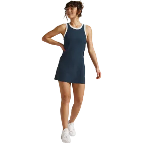 Women's Spacedye Outlines Dress Faux Leather High Elasticity Material