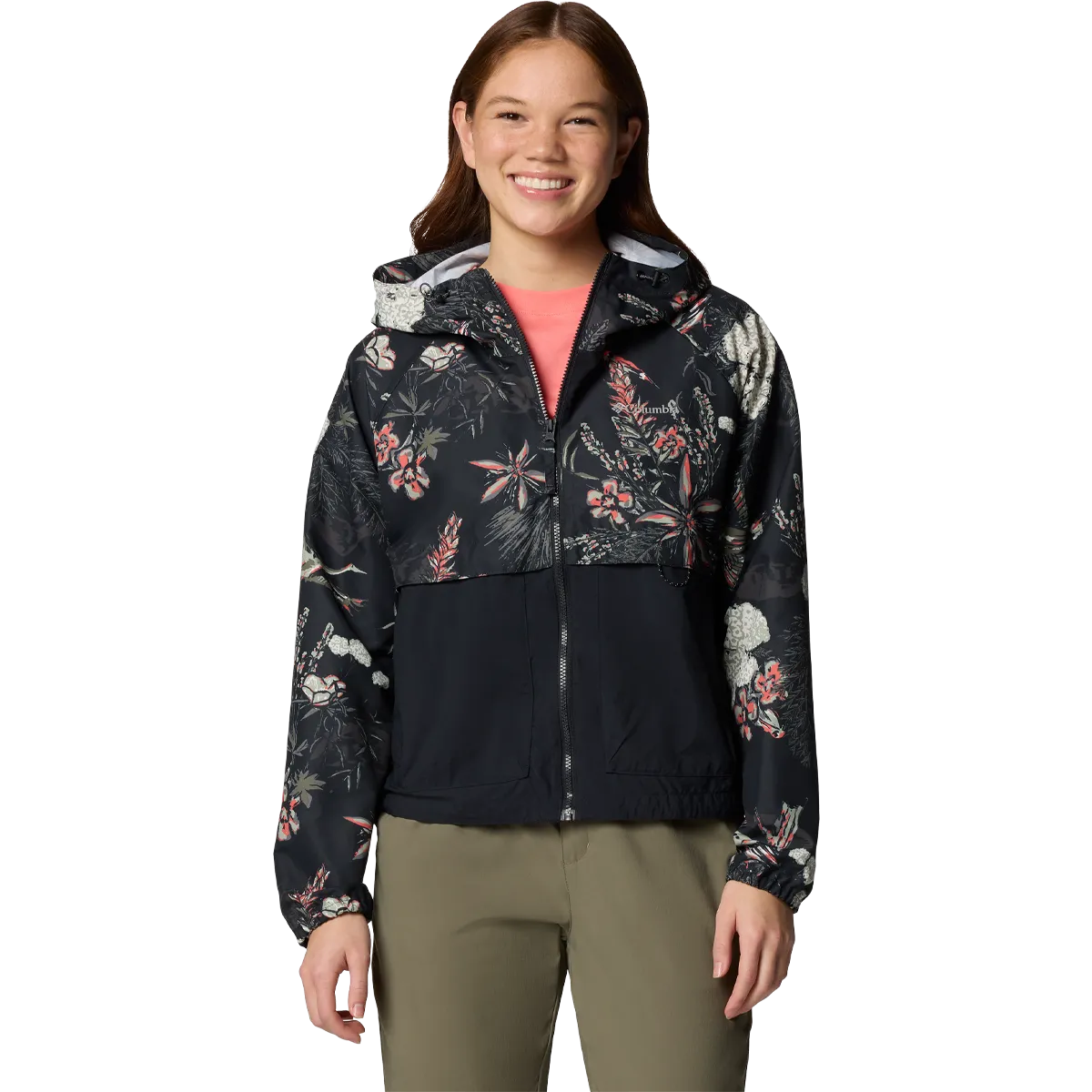 Women's Spire Valley Printed Windbreaker Dynamic flex Smooth Finish