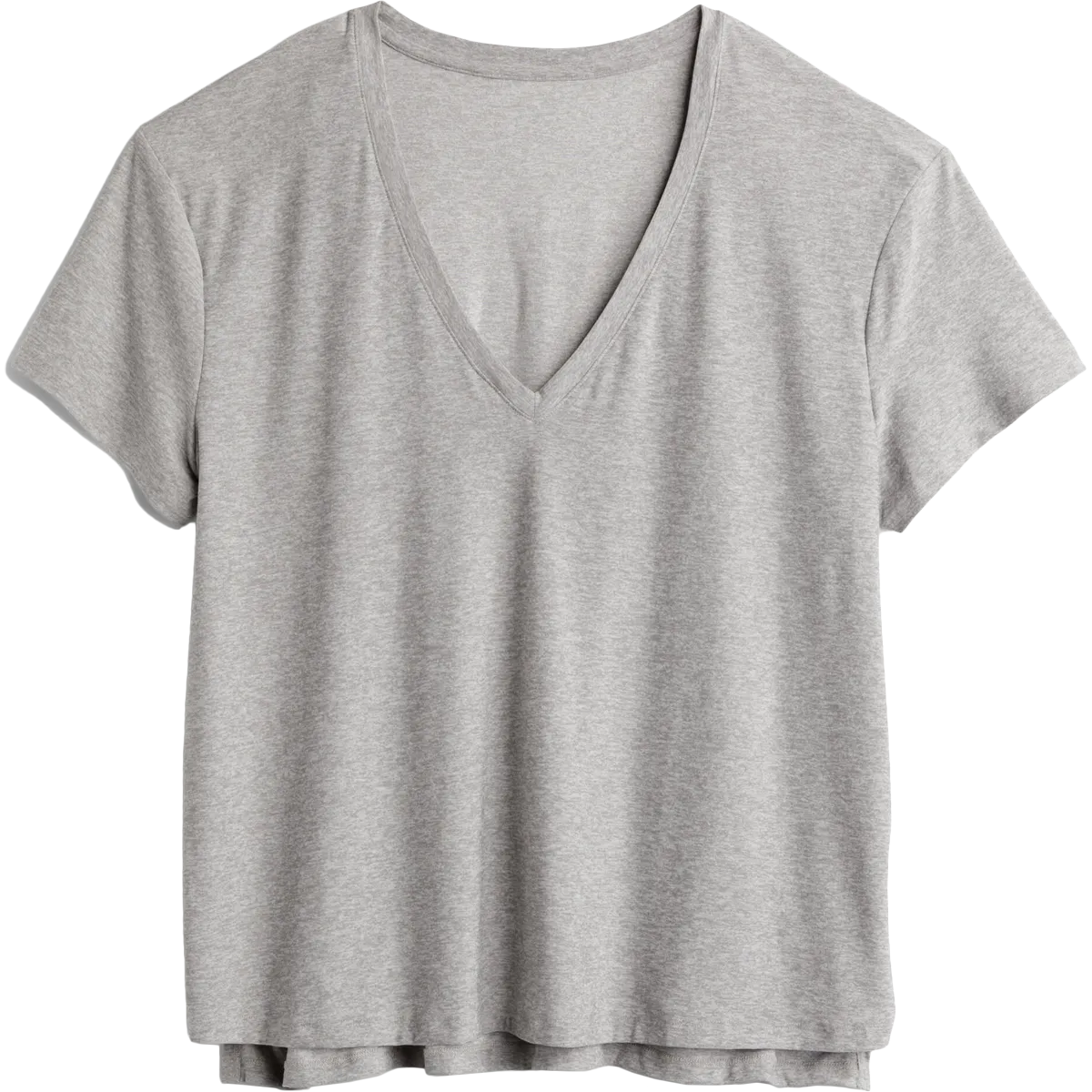 Women's Split Up Long Tee BondedHemline Weighted Hem Trim
