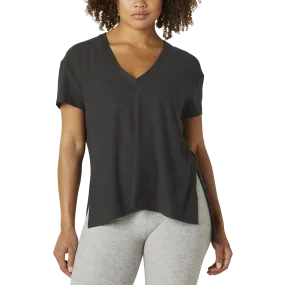 Women's Split Up Long Tee Moisture Management Fabric Reflective details