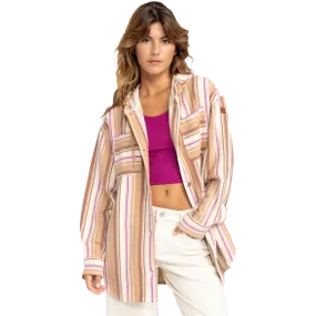 Relaxed Sweatshirt Women's Sunlight Rider Long Sleeve Hooded Shirt Jacket