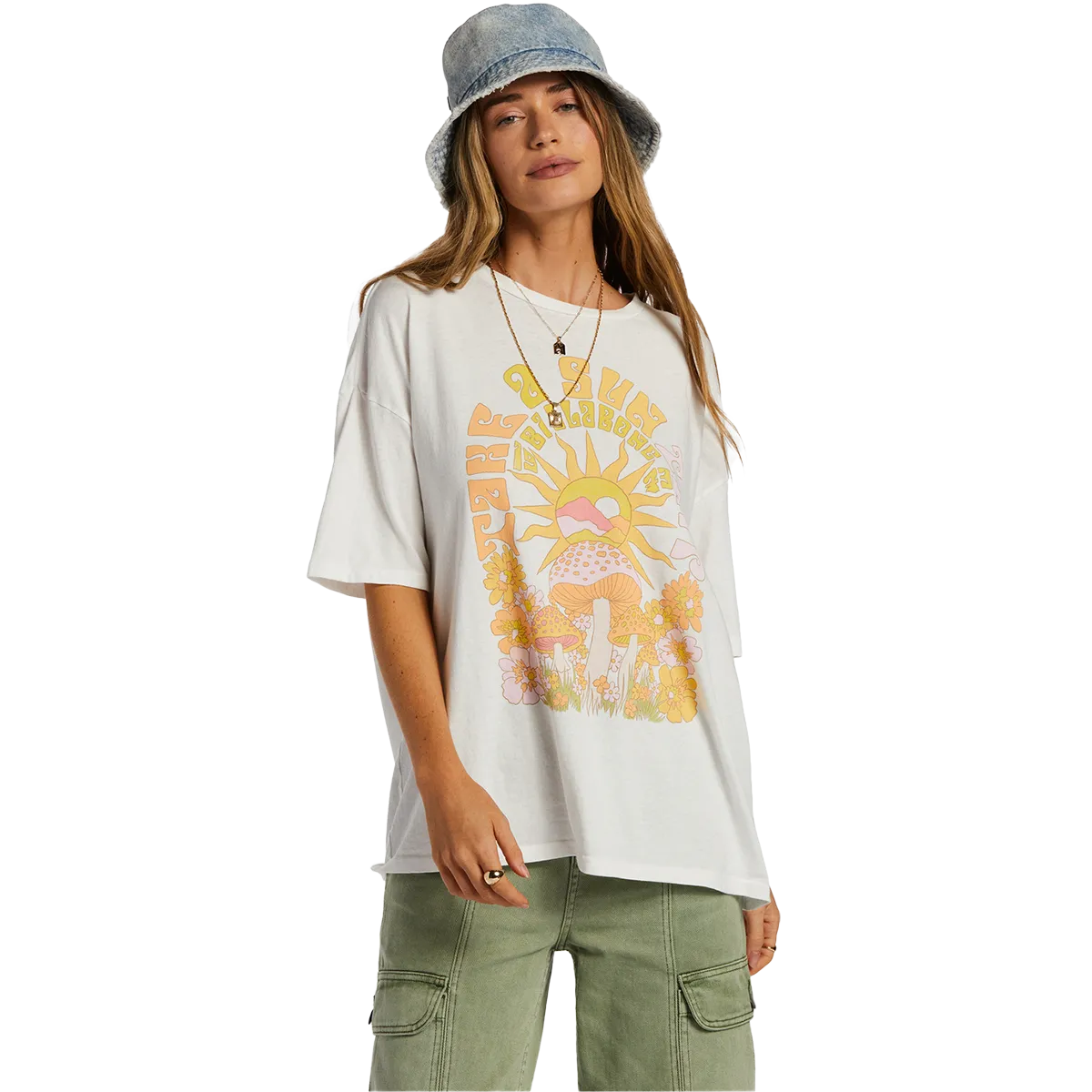 Stretchable Weave EasyCare Fabric Women's Take a Sun Trip Tee