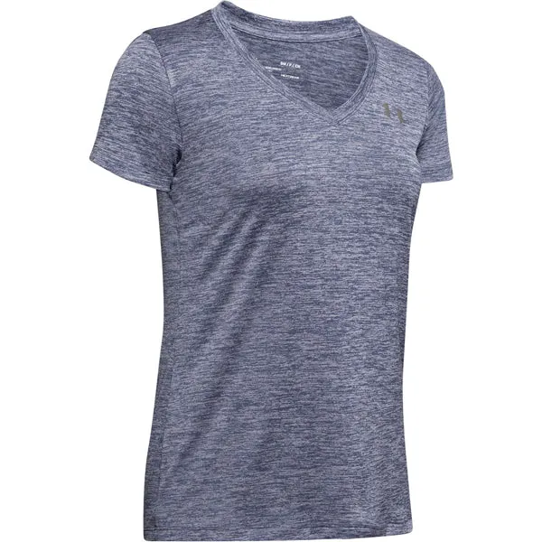 Antibacterial Treatment TemperatureControl Fabric Women's Tech Twist Short Sleeve V-Neck