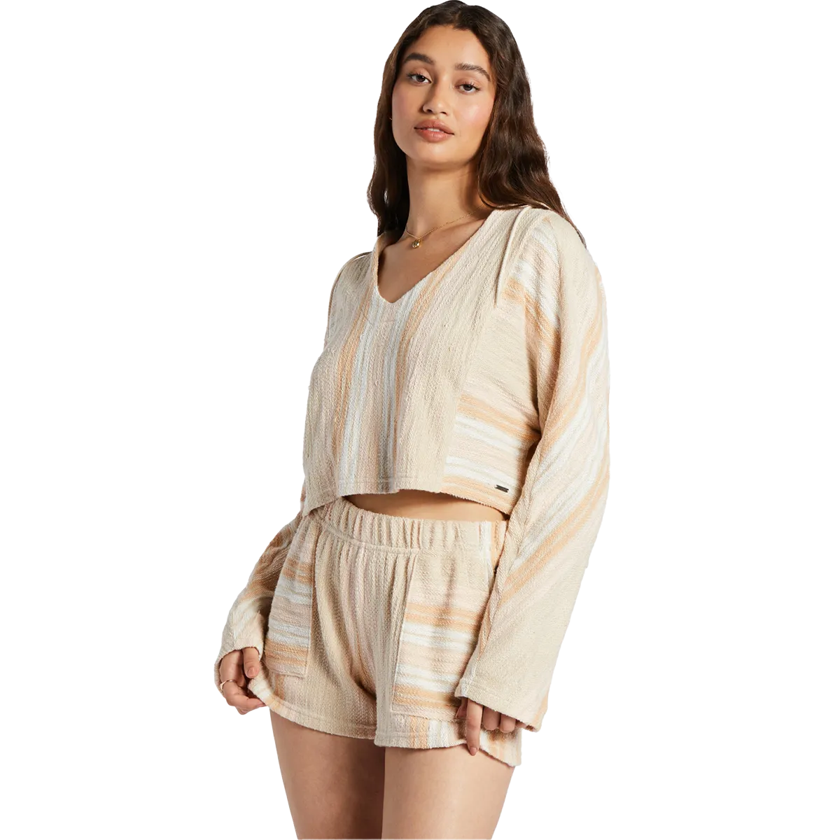 Women's Todos Santos Poncho Style Hoodie Warm Outfit Machine Washable Design