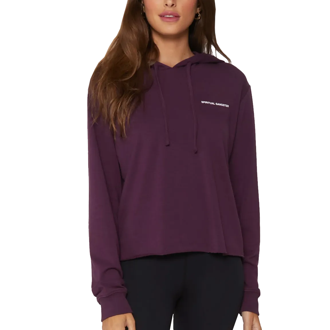 Women's Vintage Terry Crop Hoodie Stylish Layer