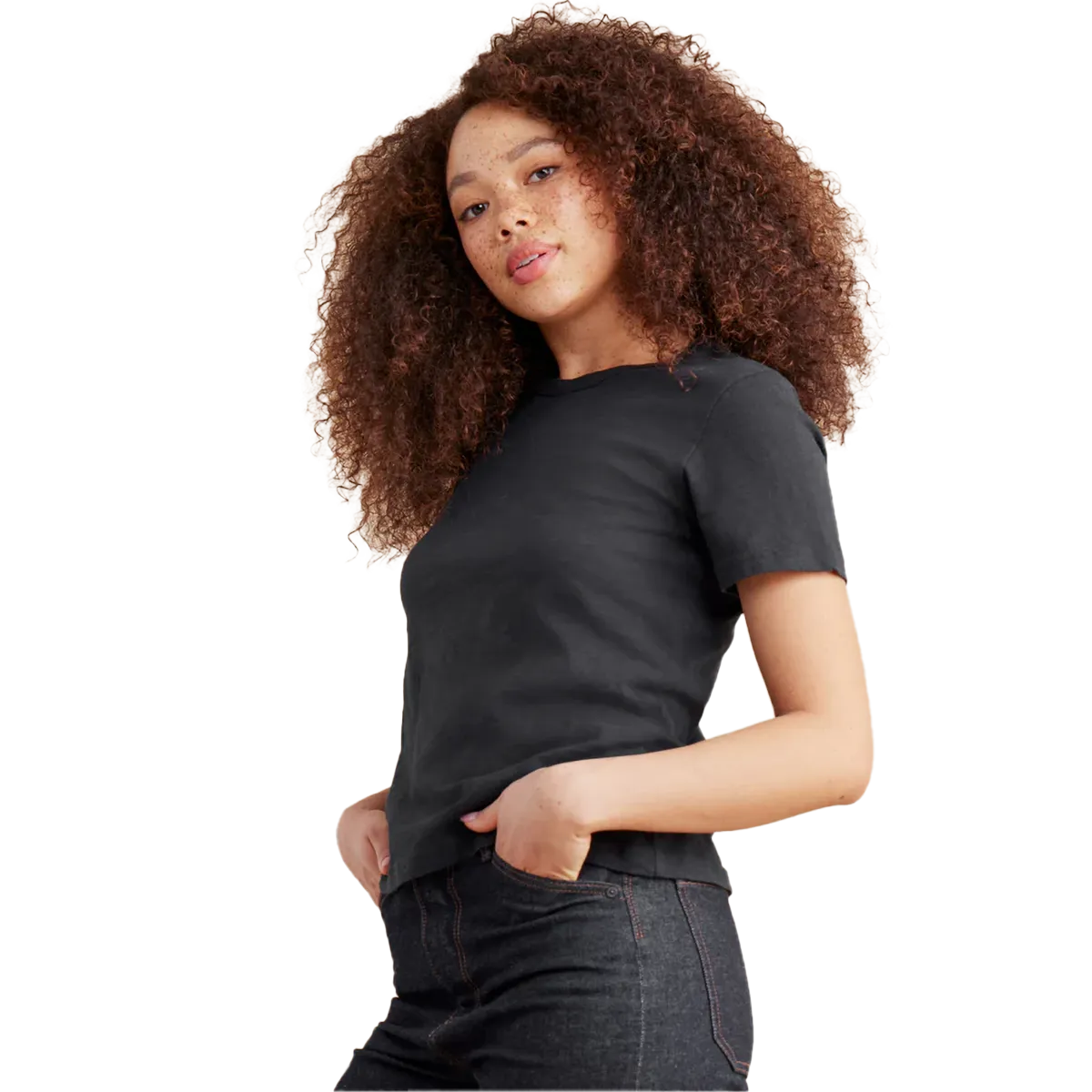 Women's Well Worn Short Sleeve Tee Everyday Essential Holiday Wear