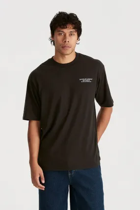 Chill Style Work Clothes Baggy Tee Worn Black