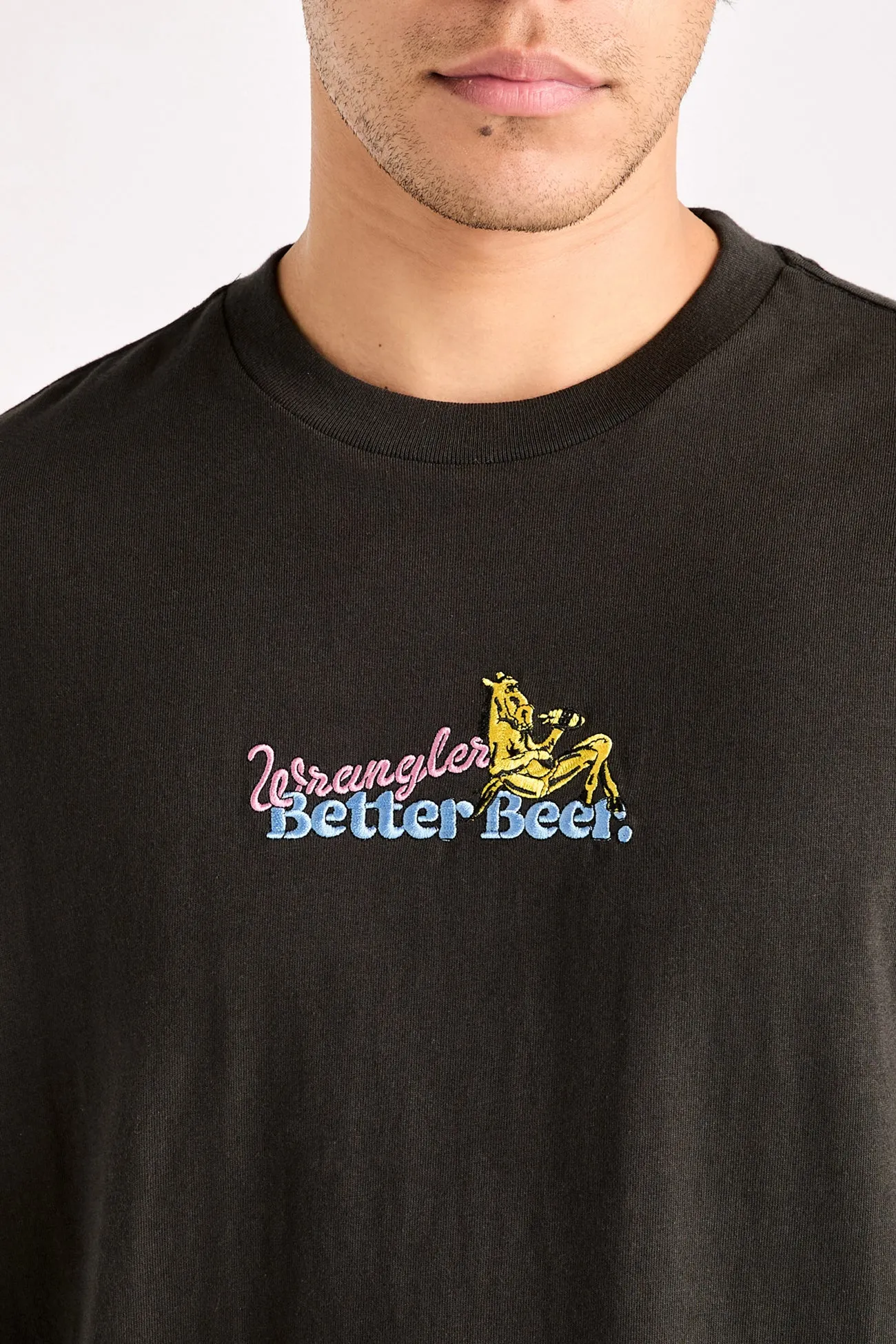 Matte Look BB Thirsty Slacker Tee Worn Black