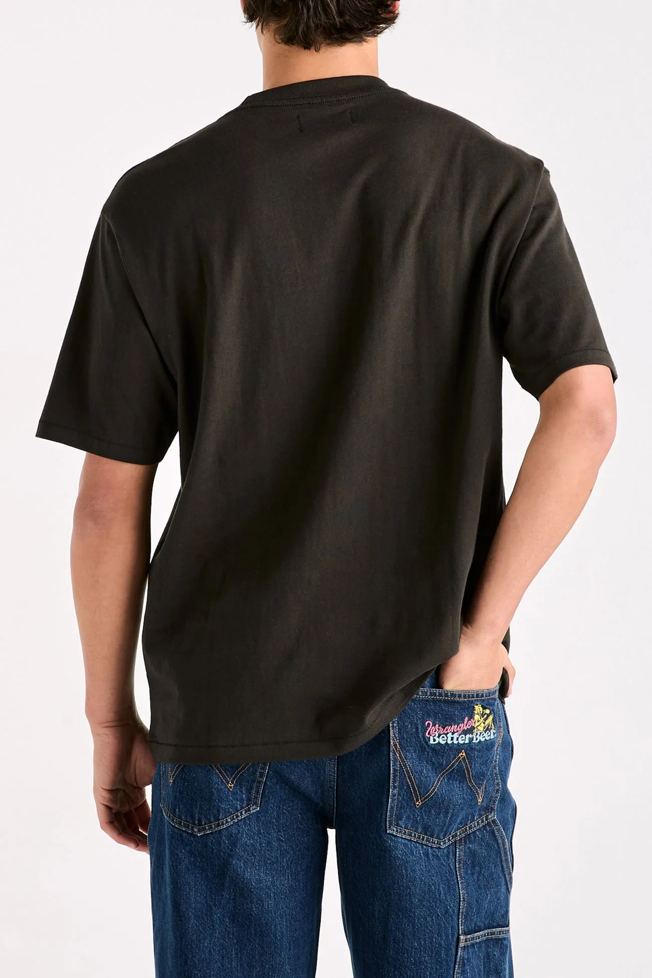 Seasonal Comfort Style Cool and Comfortable BB Thirsty Slacker Tee Worn Black