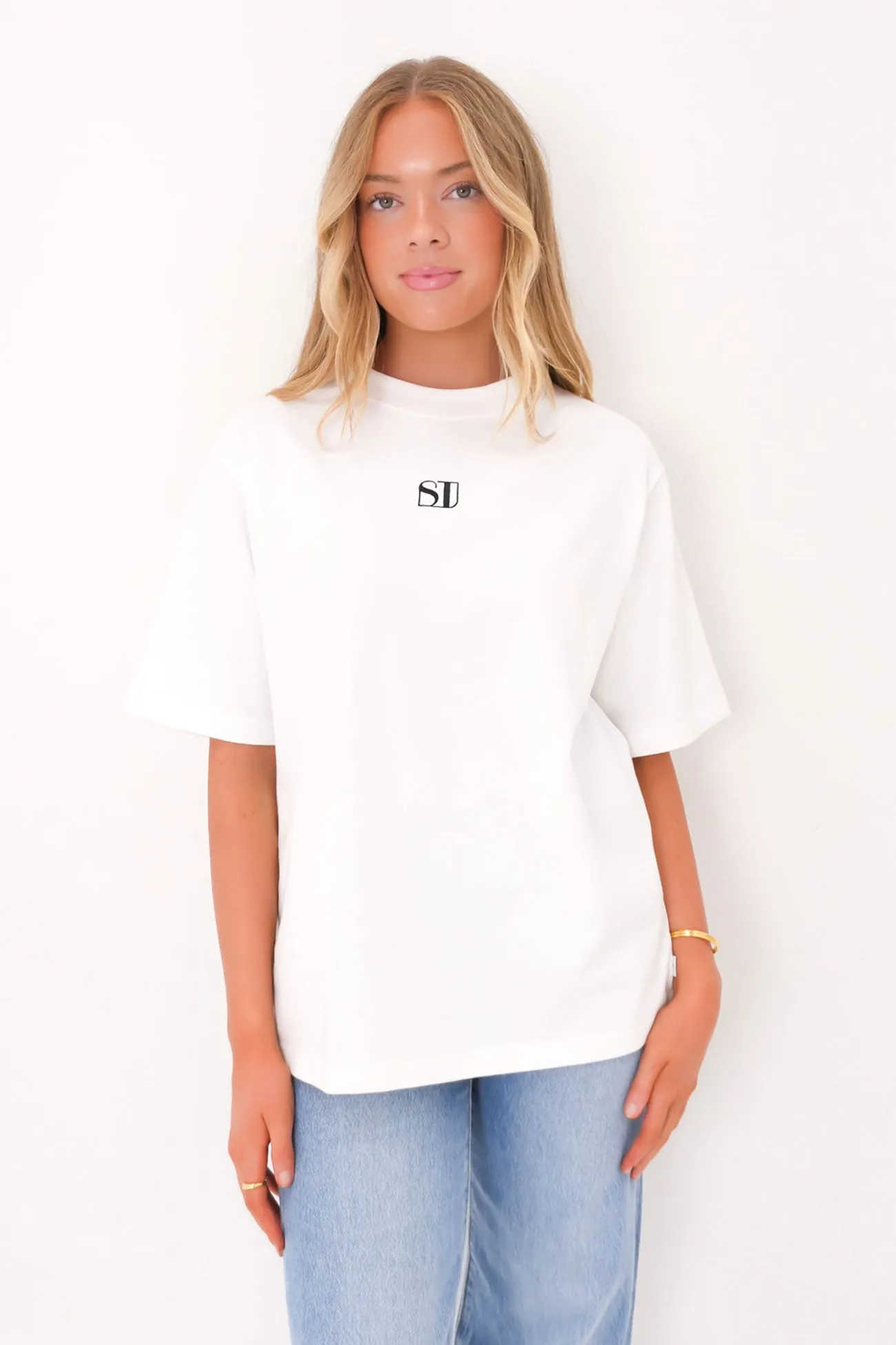 Silent Luxe Tee White Versatile Piece