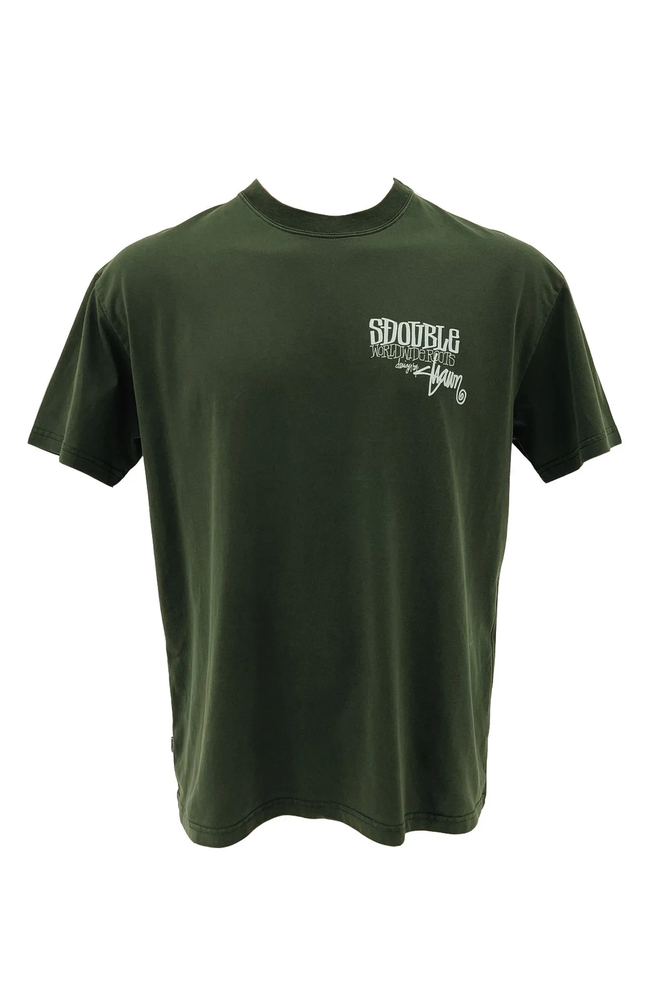 Sports Outfit World Wide Roots Tee Washed Forest