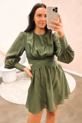 Editor??s-Pick Worthington Mini Dress Olive