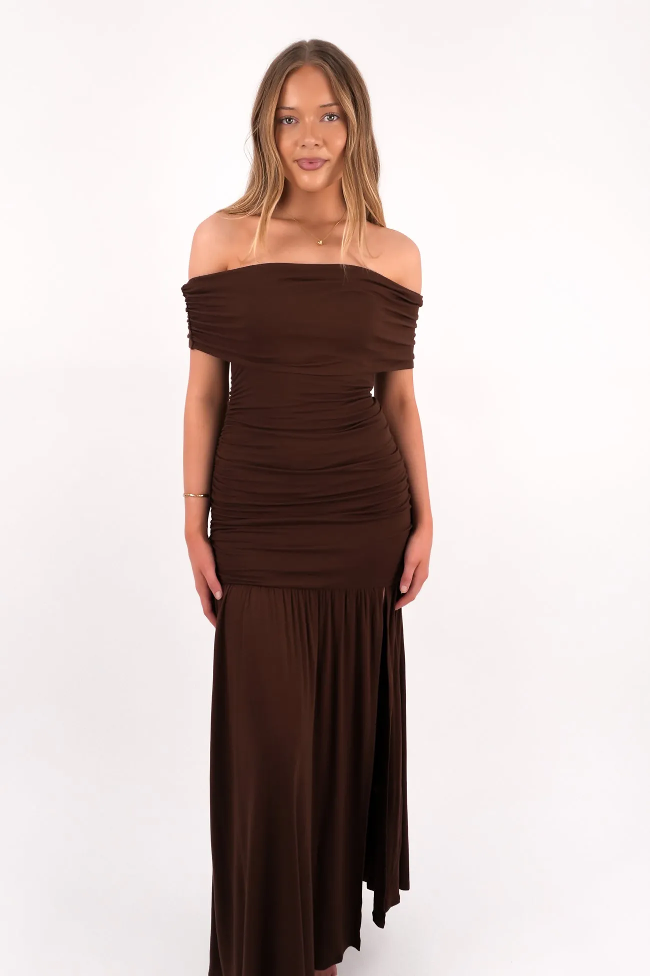 Soft Composition Jaymie Maxi Dress Chocolate
