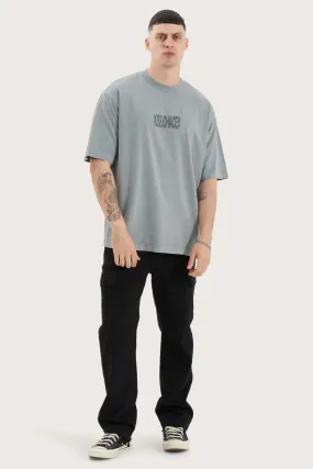 Wright Oversized Tee Pigment Neutral Grey Comfy Layering