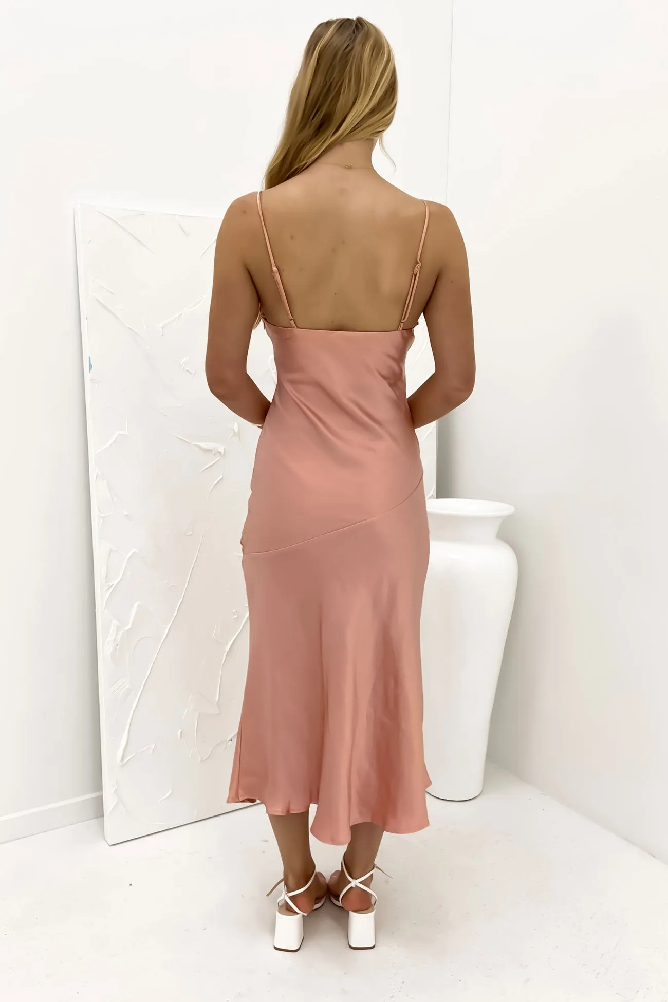 Edie Midi Dress Desert Rose Bold Look