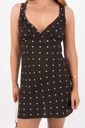 Understated Elegance Pure Tone Emelia Mini Dress Brown