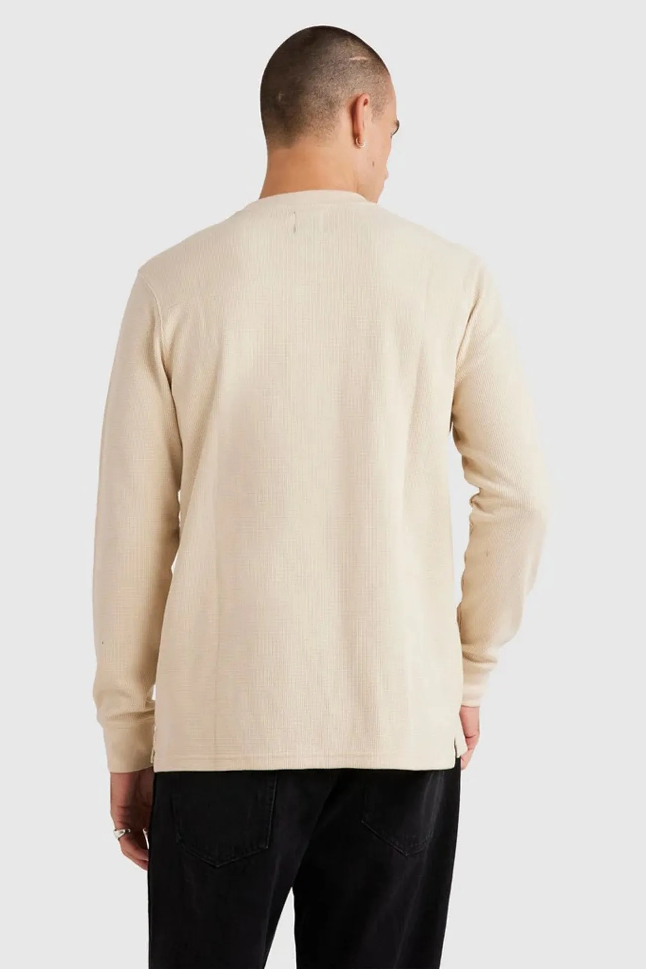 Patchwork Health related Union Waffle Long Sleeve Natural