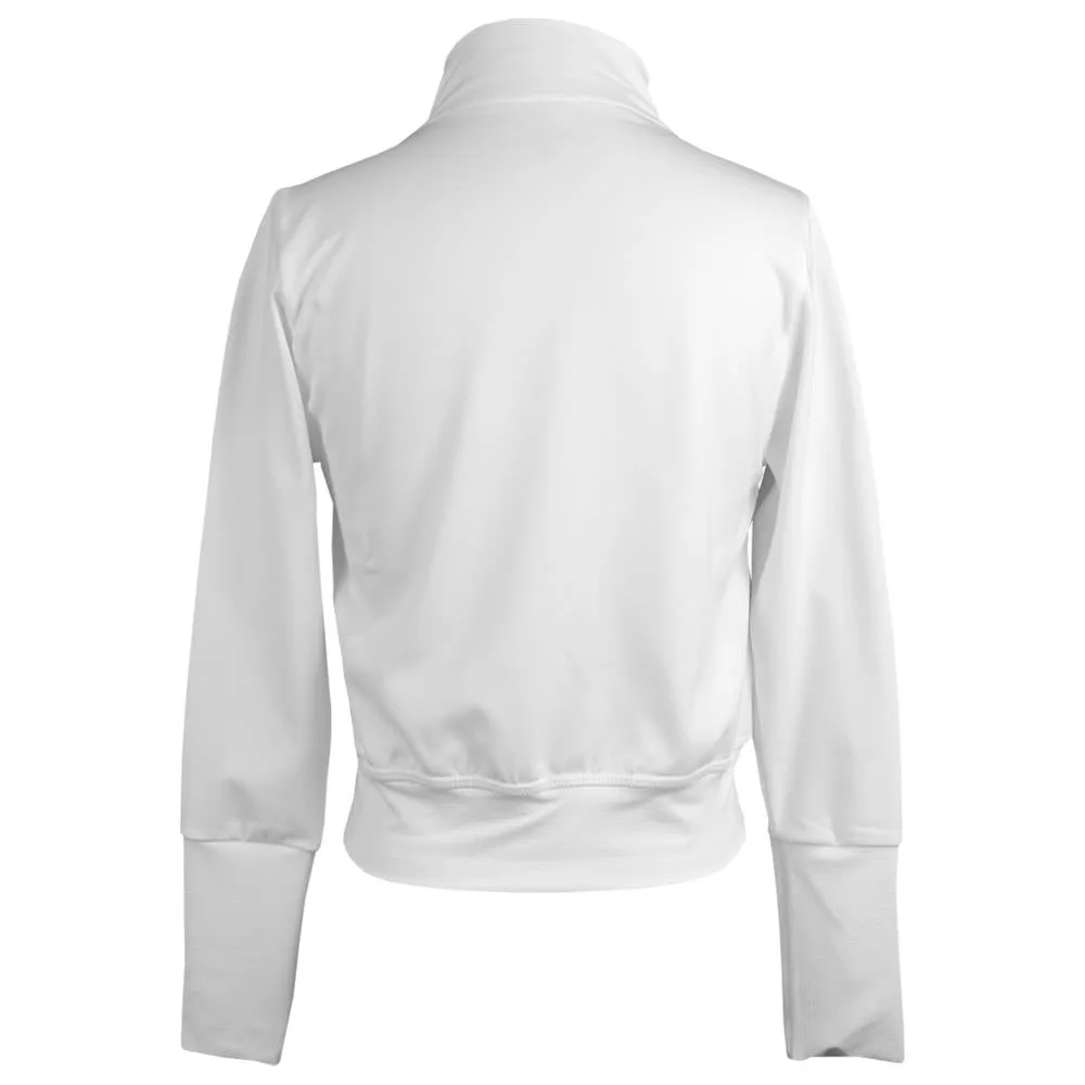 Sofibella Girls Center Line Jacket - White Thin fabric