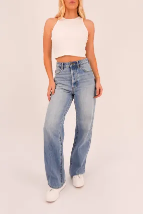 Stevie Relaxed Jean Brad Blue Sustainable Trend Setter Versatile Anytime Fit