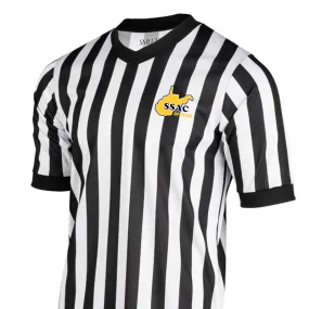 WVSSAC Logo Basketball Referee V-Neck Ombre look