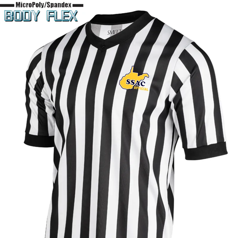 WVSSAC Logo Body Flex Material Basketball Referee V-Neck Rooftop Bar