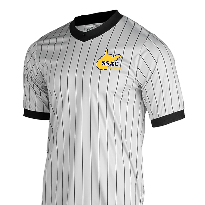 WVSSAC Logo Dye Sublimated Grey V-Neck Eco Recycled Polyester Moisture wicking