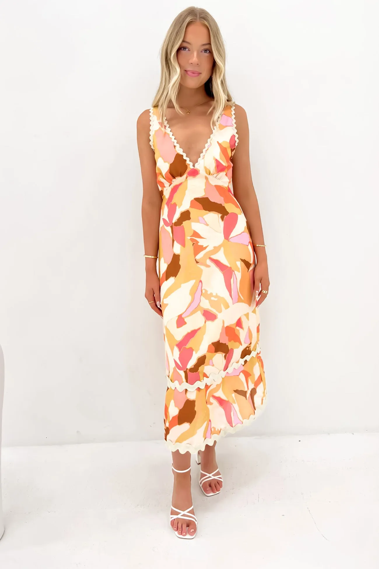 Lounge Vibes Yates Midi Dress Pink Camo