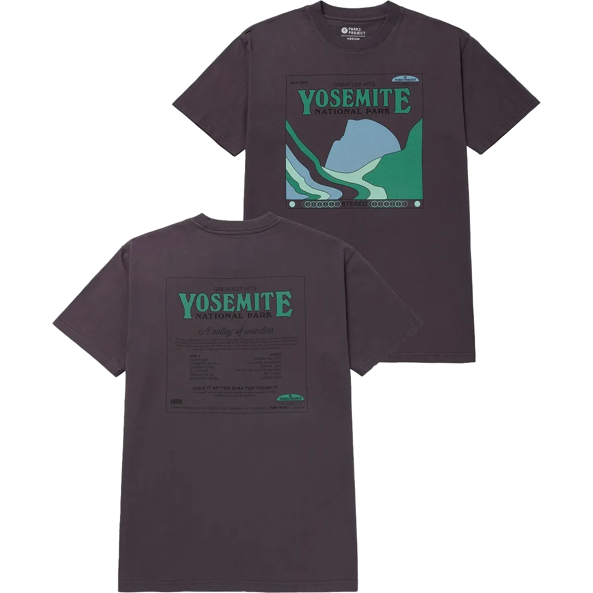 TemperatureControl Fabric Light and Soft Yosemite Greatest Hits Tee
