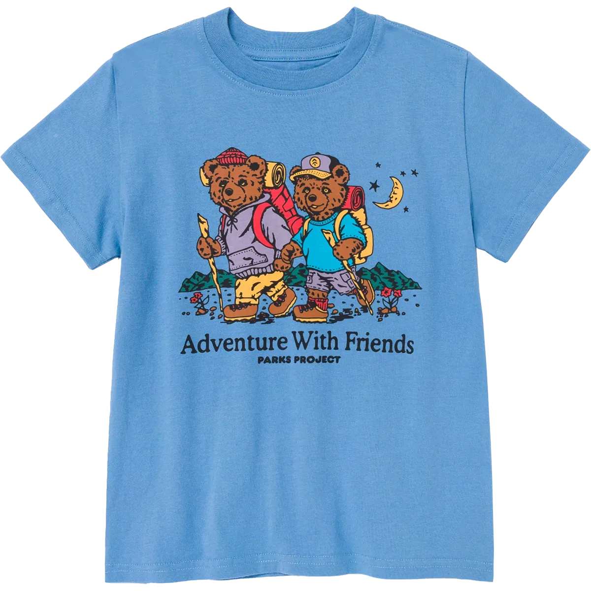 Youth Adventure With Friends Bear Tee Four Way Stretch Material