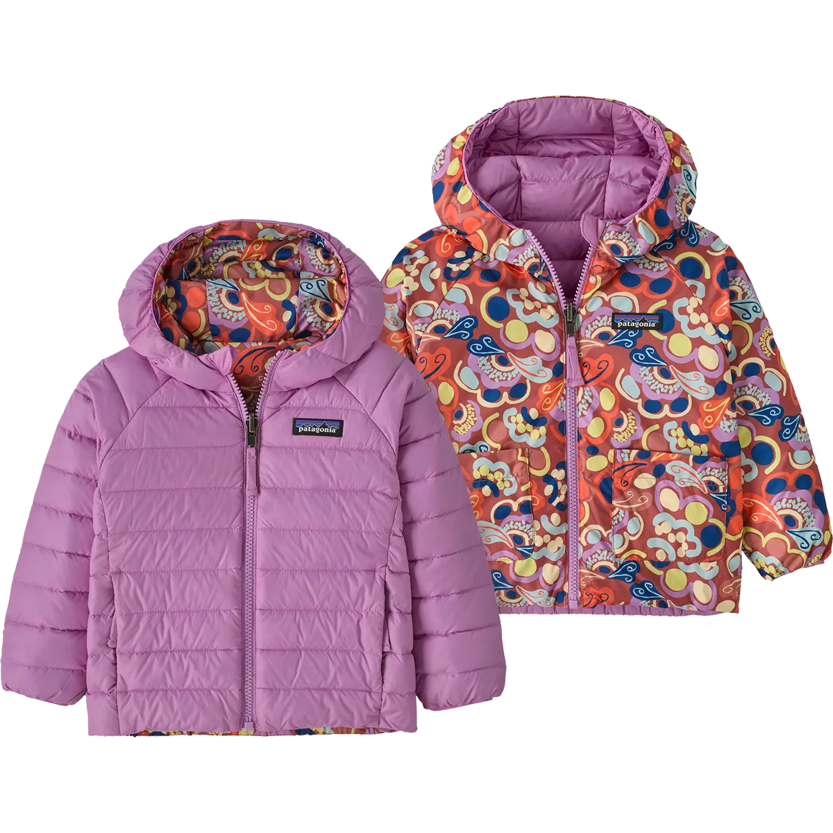 Youth Baby Reversible Down Sweater Hoody Tailored Cut WaterRepellent Finish