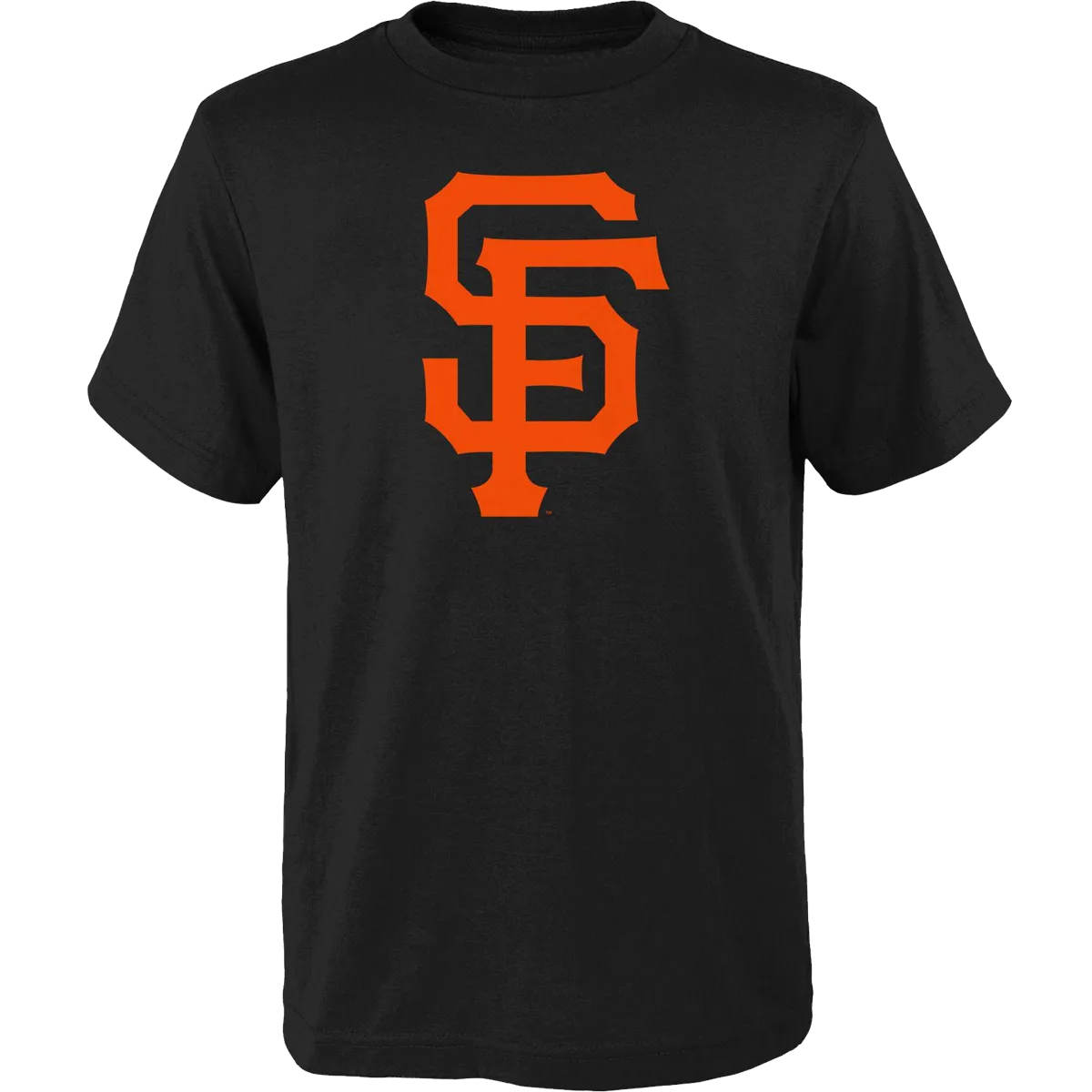 Trendy Top Soft and Lightweight Youth Giants Primary Logo Short Sleeve Tee