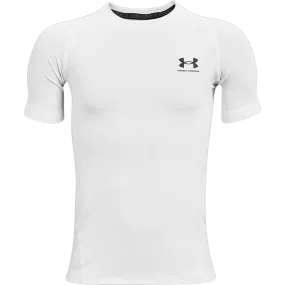 Youth HeatGear Armour Short Sleeve Soft Brushed Lining High Neckline Structure